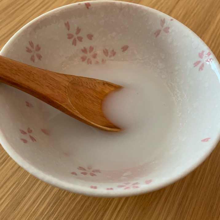 ＊米粉で重湯＊